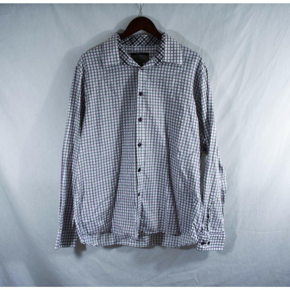 Jhane Barnes Men’s Size XL Checkered Button Down